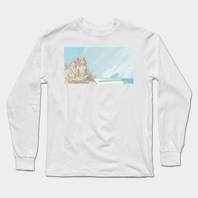 Steven Universe Beach Temple Long Sleeve T-Shirt by Alex McGoran’s Store